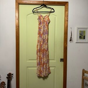 L*Space Floral Maxi Dress in Orange and Purple